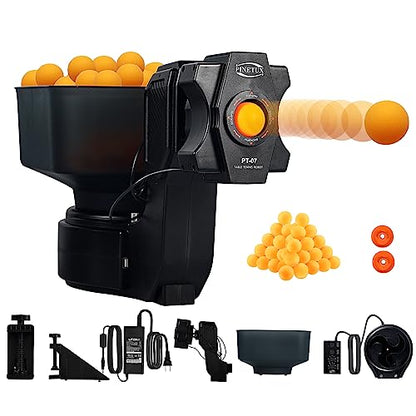 Ping Pong Robot Machine with 9 Different Spin Balls Table Tennis Robots Automatic Ball Machine for Training (PT-07)