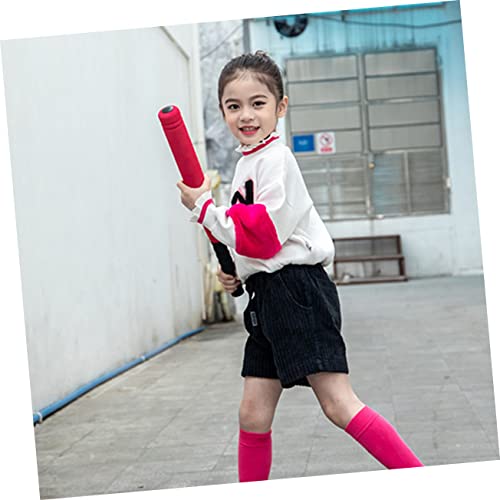 EVA Baseball Bat Red with Net Bag Outdoor Training Baseball for Boys and Enhances Batting Skills Hand Eye Coordination Parent Interactive Sports