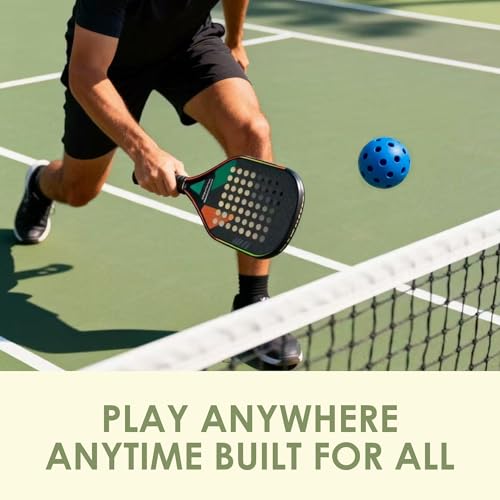 Outdoor Pickleball Balls, 40-Hole 4 Pack Outdoor/Indoor Pickle Balls, Premium High Durability & Consistent Bounce, Pickleball Ball True Stable Flight for Training and Match Play