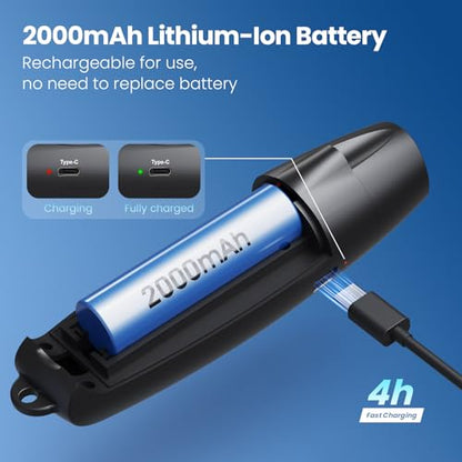 Electronic Whistle with USB Charging, 3 Tone & 3 High Volume Hand Emergency Whistle for Referee Coaches Teacher, Outdoor Sport Game Camping Safety Electric Whistle with Lanyard - color: black