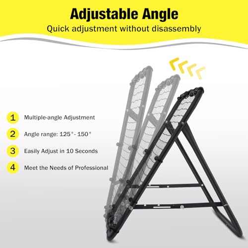 MoKo Soccer Rebounder, Quick-Switch Angle Soccer Rebounder Net, Portable & Easy Setup Rebound Net Football Training Gifts, Aids & Equipment at Backyard, Lawn, Park for Kids, Teens & Adults
