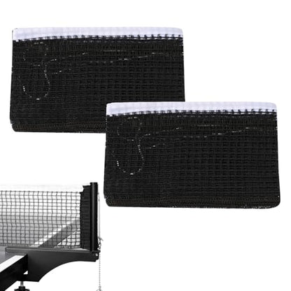 2PCS Ping Pong Net Compatible with Stiga, Durable Table Tennis Net with Chain Tension System, Adjustable for Regulation 60" Tables, Stable for Indoor/Outdoor Matches