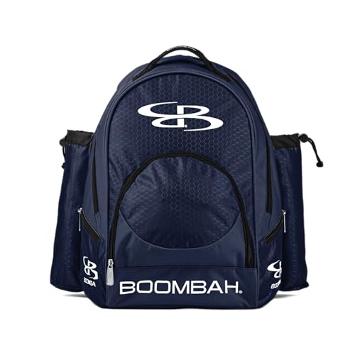 Boombah Tyro Baseball/Softball Bat Backpack - 20" x 15" x 10" - Holds 2 Bats up to Barrel Size of 2-5/8" - color: Navy_C23