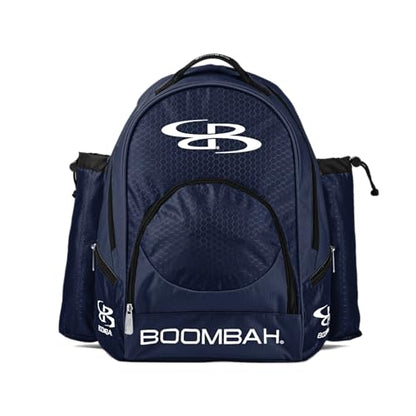 Boombah Tyro Baseball/Softball Bat Backpack - 20" x 15" x 10" - Holds 2 Bats up to Barrel Size of 2-5/8" - color: Navy_C23