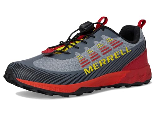 Merrell Kids' Agility Peak Kdz - color: Grey/Lava, size: 5 Big Kid