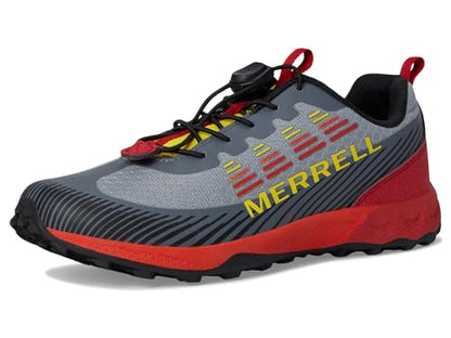 Merrell Kids' Agility Peak Kdz - color: Grey/Lava, size: 1 Little Kid