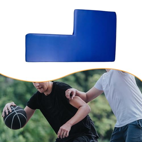 Basketball Blocking Pad Training Equipment with Padded Blocking Guard Dribbling Device and Control Board PU Leather Suitable for