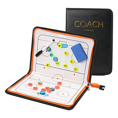 Joyeee Ice Hockey Tactics Board for Kids & Adults, Magnetic Coaching Board, Ice Hockey Equipment for Men, Boys and Ice Hockey Enthusiast, Christmas Ice Hockey Gifts for Men Father