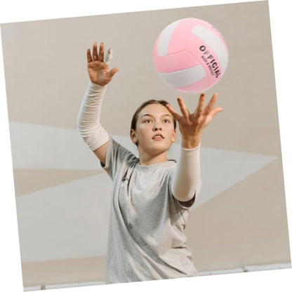 Abaodam 2pcs Soft Indoor Volleyballs Training Balls Comfortable Design 5# Size Standard Pu Material for Entrance Exam Practice and Sports Training