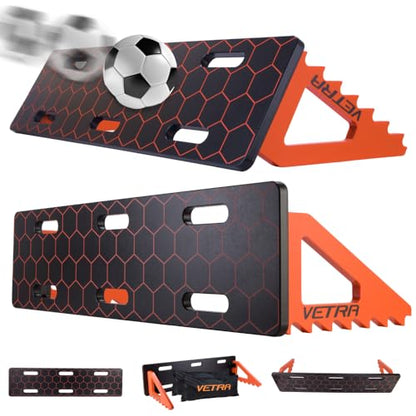 VETRA Soccer Rebounder Board - Heavy Duty Portable Soccer Wall & Passing Board with Sandbags - Indoor & Outdoor Soccer Training Equipment & Summer Solo Practice, Ball Control & Shooting