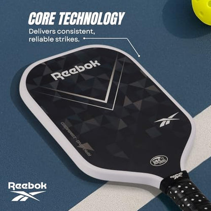 Reebok Pickleball Paddle – Lightweight & Durable Design for All Skill Levels – Engineered for Power, Control & Precision - size: Black