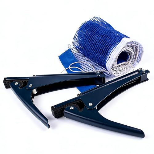 RAKON Collapsible Table Tennis Net,Training Competition Professional Ping Pong Net Portable Posts with Adjustable Strength Clip,Stable Base for Standard Table