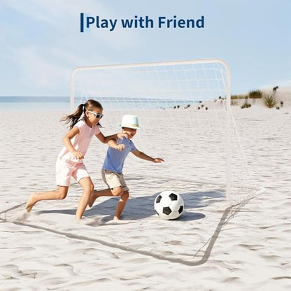 Portable Soccer Goal 6x4FT, Backyard Soccer Net and Frame, Foldable Pop Up Soccer Nets Training Equipment Suitable for Kids and Adults, Practice Training Goals, w/Carry Bag, Easy Setup