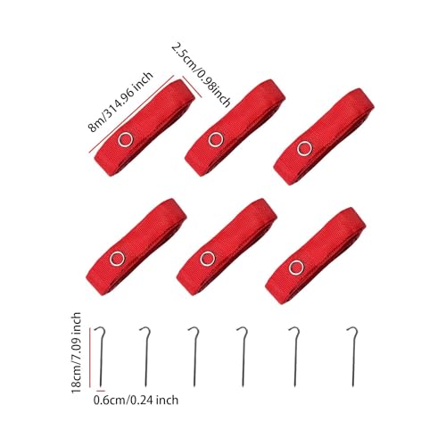 6 Pieces Beach Volleyball Lines Court Marker for Outdoor Activities Beach