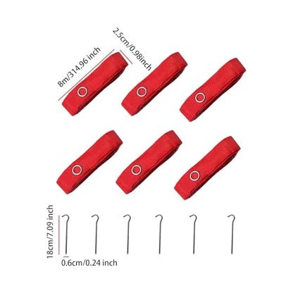 6Pcs Beach Volleyball Lines Court Marker Kit for Outdoor
