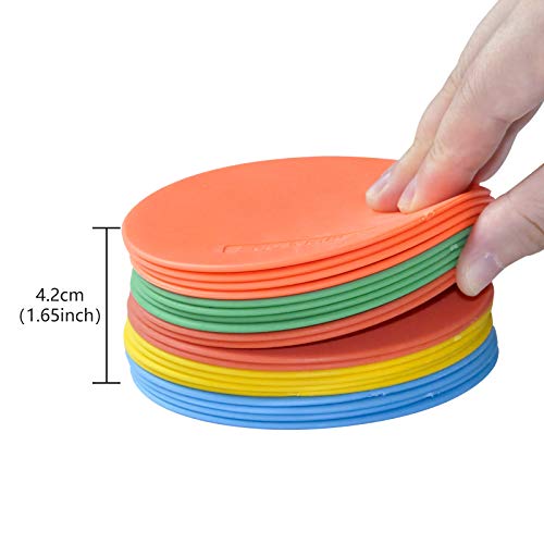 Spot Markers 6pcs 4inch 6inch 8inch 10inch 12inch Floor Marker for Kids Agility Training - style: 4inch