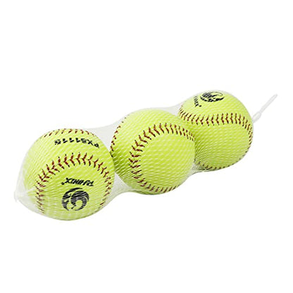 PHINIX Slow-Pitch Softballs Cork Core 11" & 12" Options Great for Practice + Training