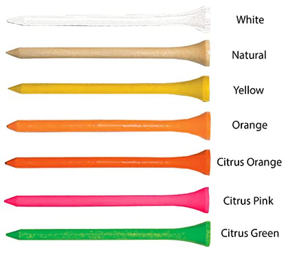 250 Personalized Custom Wood Golf Tees - 1 Color Imprint - color: White