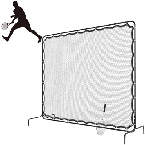 Tennis Rebounder Net, Tennis Net, 9.5 x 7Ft Rebound Practice Wall for Tennis Racquet Sports Ball Pickleball, Tennis Backboard Net for Tennis Court Backyard Outdoor Training