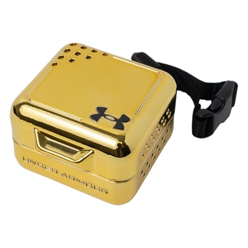 Under Armour Mouth Guard Case. Mouthguard Storage. Keep it Clean and Secure - color: Gold Chrome