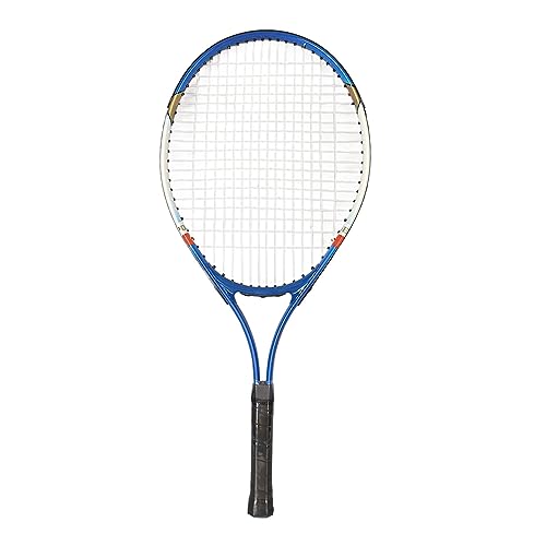 SUNGOOYUE Adult Tennis Racket, Aluminum Alloy Lightweight Racket with Triple Shock Absorption and Storage Bag, for Training and Recreational Use - color: Blue