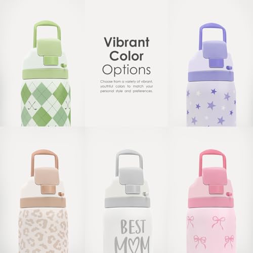 Leopard Print Insulated Stainless Steel Water Bottle with Straw for Sports and Travel, 32oz, Gifts for Women Girls Friends Teens Birthday Christmas (Beige) - color: Leopard 1