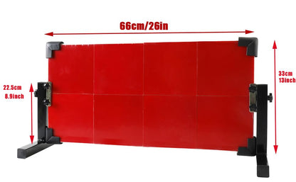 Table Tennis Rebound Board Rebounder with 8 Rubbers, Improved 2nd Generation Pingpong Return Board Self Training Equipment, Strong Steel Frame & Wheels (Stand Model) - style: 60 x 33cm - Table Model