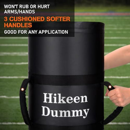 Hikeen Heavy Duty Football Tackle Dummy - Lightweight Tackling Dummy for Youth Football Withstand Years of Blocking, Tackling, Defensive Practice Drills - 12"x48" Kick Training Dummy with Handles
