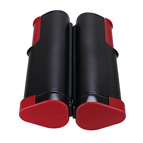 Hipiwe Retractable Table Tennis Net Replacement, Ping Pong Net and Post with PVC Storage Bag, 6 Feet(1.8M, Fits Tables Up to 2.0 inch 5.0 cm - color: Black