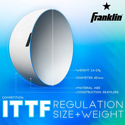 Franklin Sports Table Tennis Balls - Official Size and Weight 40mm Table Tennis Balls - One Star Professional Balls - Bulk Packs and Family Sets - style: Pack of 12