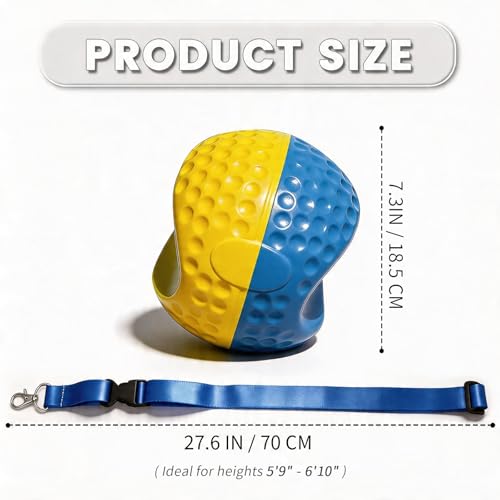 Golf Training Aid, Golf Swing Trainer, Smart Ball with Soft Memory Foam and Adjustable Lanyard, Enhances Swing Precision and Corrects Slicing, Scooping and Chicken Wing for Golfers