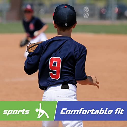 Hercicy 12 Pcs Baseball Belts Softball Belts Bulk for Adult and Youth Adjustable - color: Black, size: Youth Size