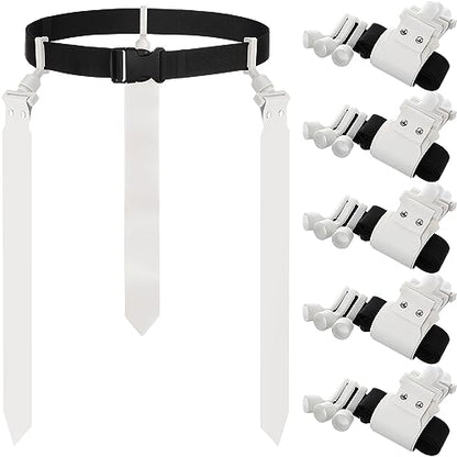 Junkin 6/8/10 Players Flag Football Sets Adjustable Football Belts and Flags for Youths Teens Kids Adults Players Sports Team