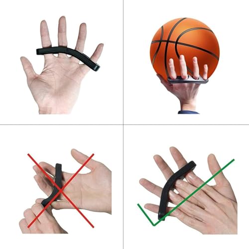 Basketball Shooting Trainer Aid 4.7 Inch Basketball Training Equipment for Youth and Adult, Pack of 2, Blue and Black(S)