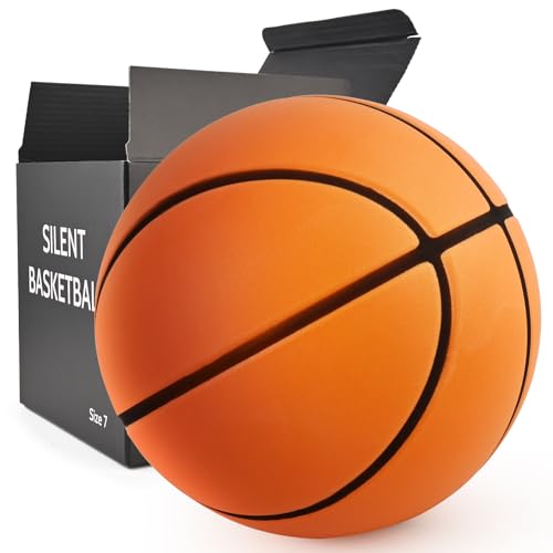 Silent Basketball Quiet Basketball High Density Soft Foam Low Noise Bouncing Ball for Quiet Dribbling Practice - size: size 7