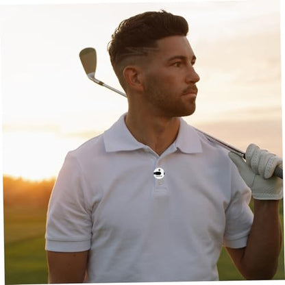 Cabilock Golf Score Counter Hat Clip, White Stroke Clicker Scorer, Portable Golf Scoring Device for Outdoor Play and Training