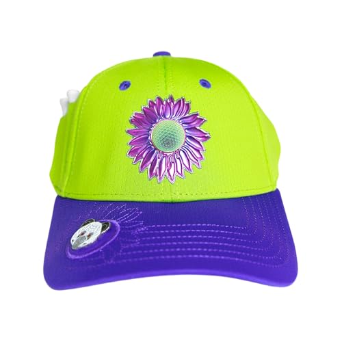 Ladies Adjustable Hats - Tee Holder with Tees & Bill Magnet with Ball Marker - 100% Custom Made - color: Jokers Wild Bonk, style: Center