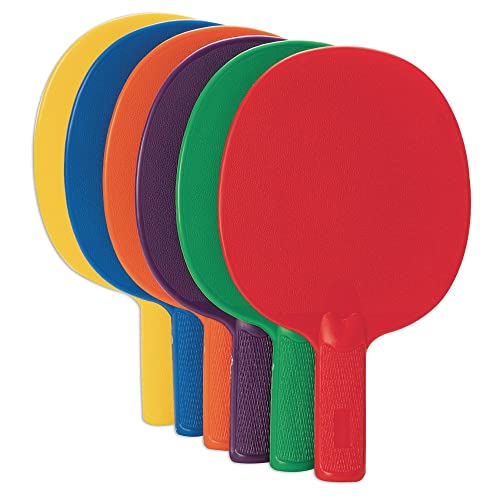 S&S Worldwide Spectrum Table Tennis Paddle Set, Pack of 6
