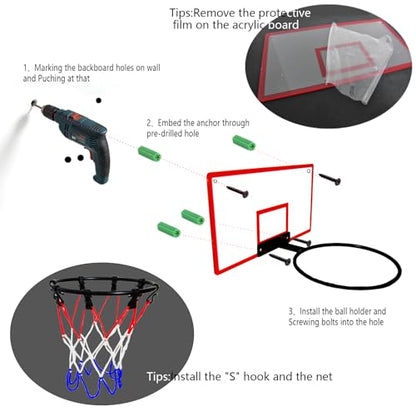 Ball Storage Holder Wall Mount Basketball Hoop Basketball Stand Ball Stand Display Storage for Basketball Football Soccer Volleyball