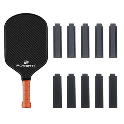 Pickleball Paddle Handle Cotton Cushion, 10 Pieces, Replacement Accessories for Enhanced Comfort and Control, Vibration Reduction, Black