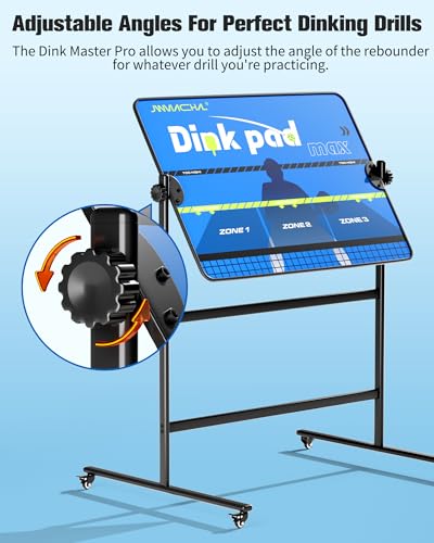 Portable Pickleball Trainer - Solo Practice Rebounder with Adjustable Stand, Perfect for Dink Mastery