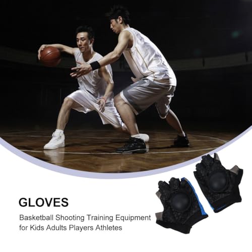 Kisangel 2 Pairs Sport Gloves Sports Gloves Exercise Gloves Basketball Shooting Trainer Basketball Shot Trainer the Star Possession of Training Equipment Dribble to Shoot