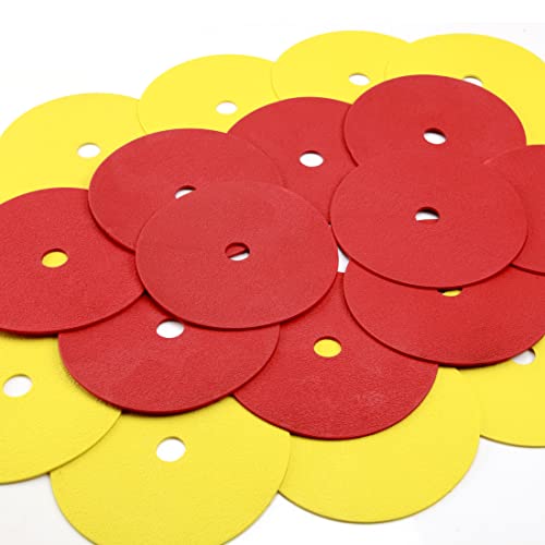 GSi Spot Markers – Non-Slip Non-Toxic Poly Spots – Floor Markers for PE, Sports & Classroom Activities - size: 9. Hole