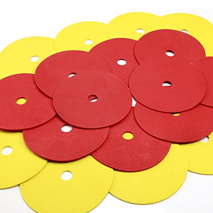 GSi Spot Markers – Non-Slip Non-Toxic Poly Spots – Floor Markers for PE, Sports & Classroom Activities - size: 9. Hole