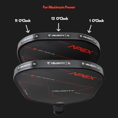 Lead Tape for Pickleball Paddles, 10 Pcs Pre-Weighted Pickleball Lead Tape Strips for Paddle Power, Control and Balance, 3M Adhesive Backing for Easy Application on Edge Guard