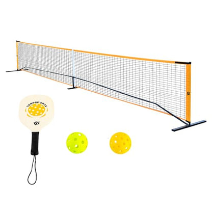 22ft Badminton Pickleball Net Adjustable Portable Net for Junior Tennis, Kids Volleyball & Soccer, and Backyard Games Competition Multi Sport Indoor or Outdoor Net for Backyards, Parks