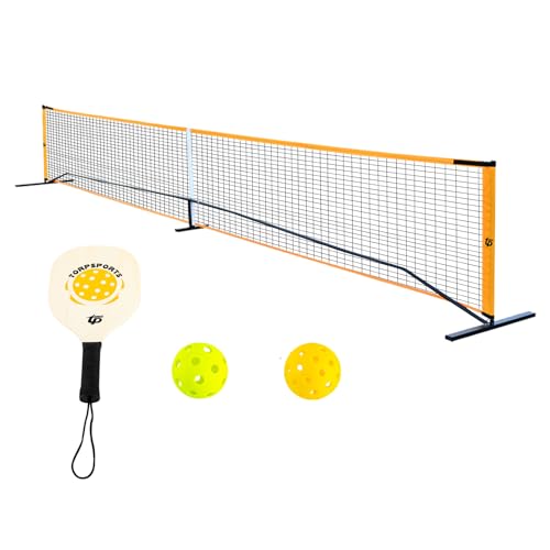 22ft Badminton Pickleball Net Adjustable Portable Net for Junior Tennis, Kids Volleyball & Soccer, and Backyard Games Competition Multi Sport Indoor or Outdoor Net for Backyards, Parks