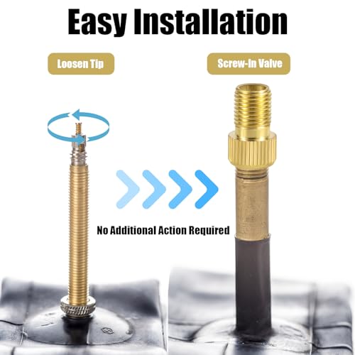 33pcs Bicycle Valve Adapter Set, Brass Bike Valve Adapter Bike Tire Inflator Air Pump Needles Adapter Tool Kit for Bikes Sports Balls Balloons Inflatable Device for Presta Schrader