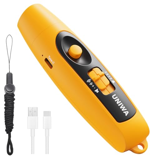Electronic Whistle with USB Charging, 3 Tone & 3 High Volume Hand Emergency Whistle for Referee Coaches Teacher, Outdoor Sport Game Camping Safety Electric Whistle with Lanyard - color: yellow