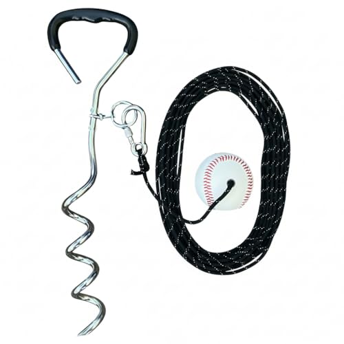 Baseball & Softball Swing Trainer – Practice Your Swing in The Backyard with a Real Ball & Get 50 Feet of Flight Feedback Ages